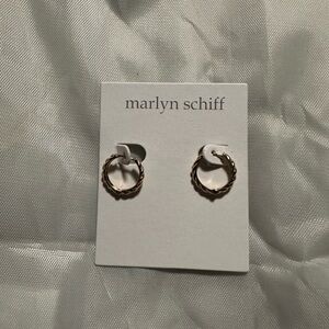 Marlyn Schiff Gold Statement Earrings
